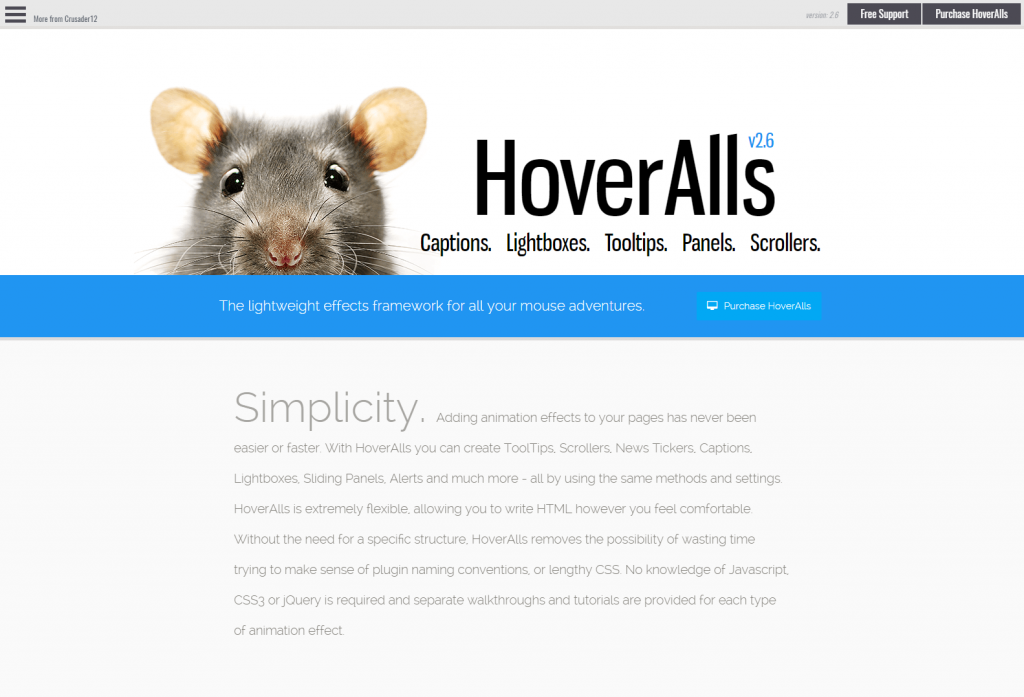 HoverAlls Animation and Hover Framework v2.6