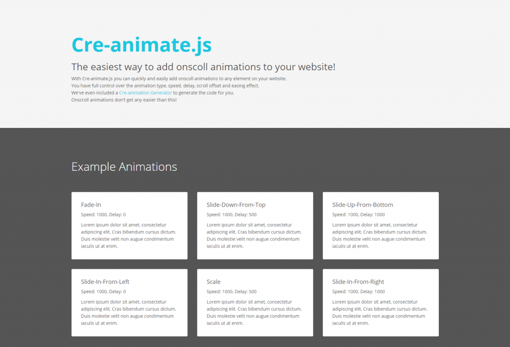 creativelycoded.com demos Cre animate demo.html