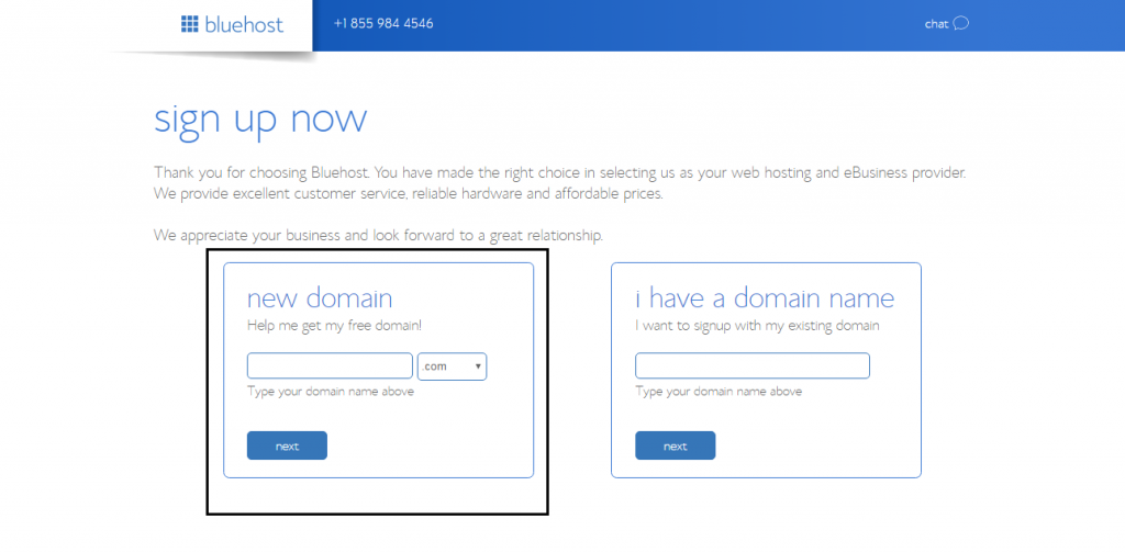 Sign Up Now Bluehost1