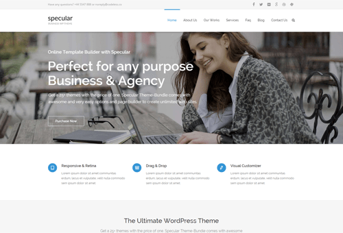 Specular Business WordPress Theme