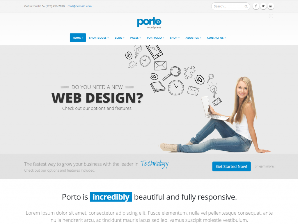 Porto Business WordPress Themes