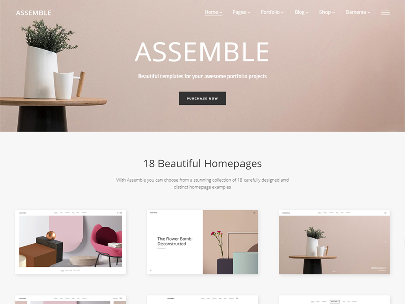 Assemble WordPress Portfolio