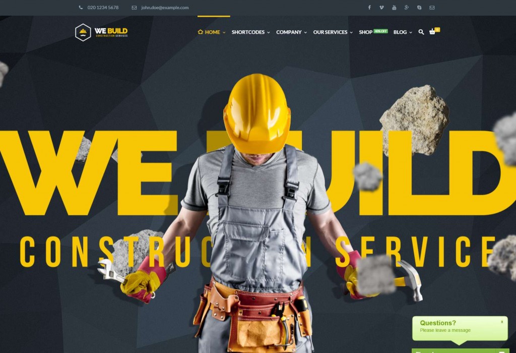 Best Construction Company WordPress Theme 2016 We Build-compressed