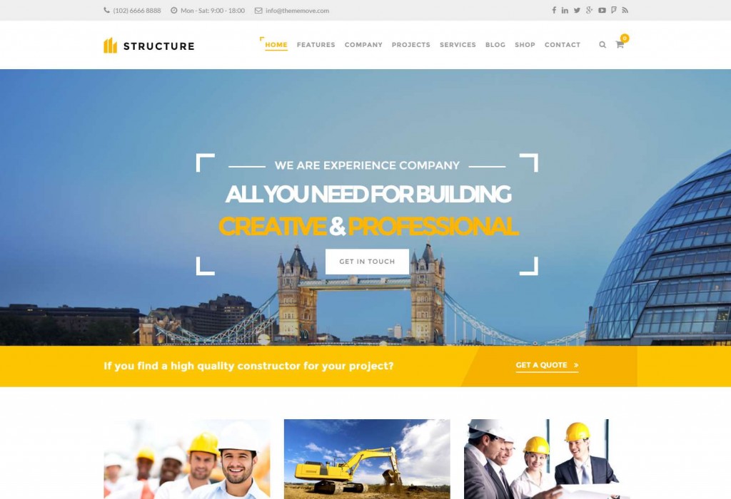 Construction WordPress Theme – Structure – The best Construction WordPress theme-compressed