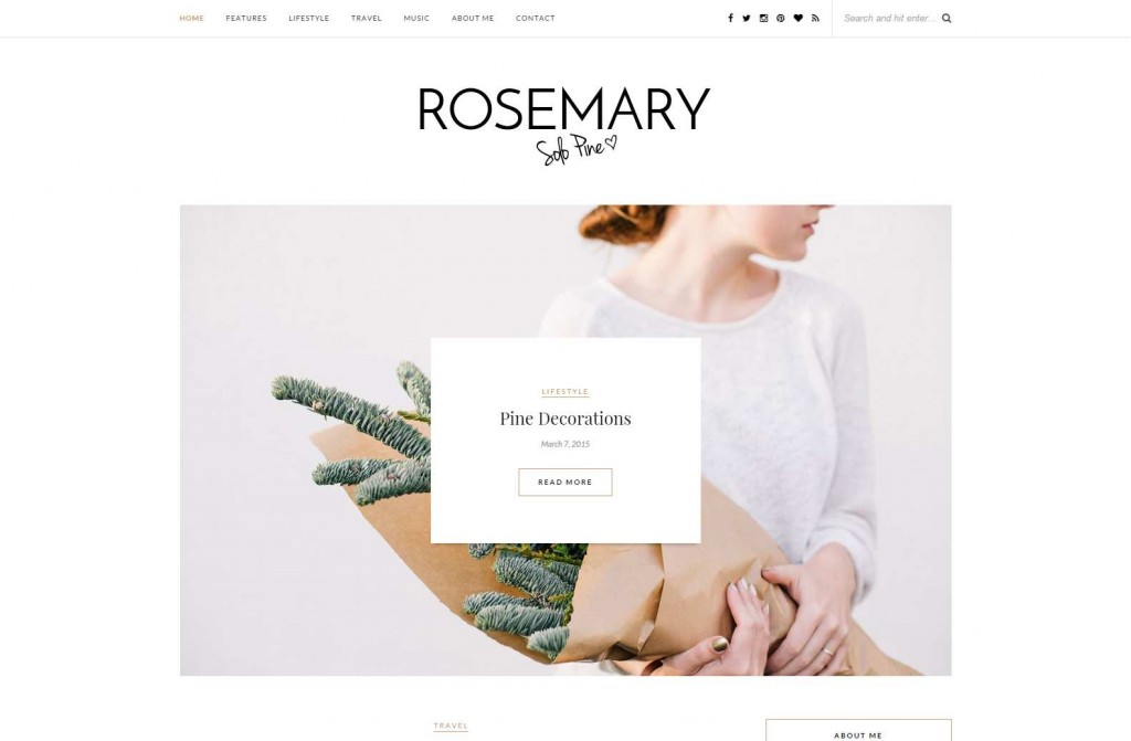 Rosemary - A Responsive WordPress Blog Theme