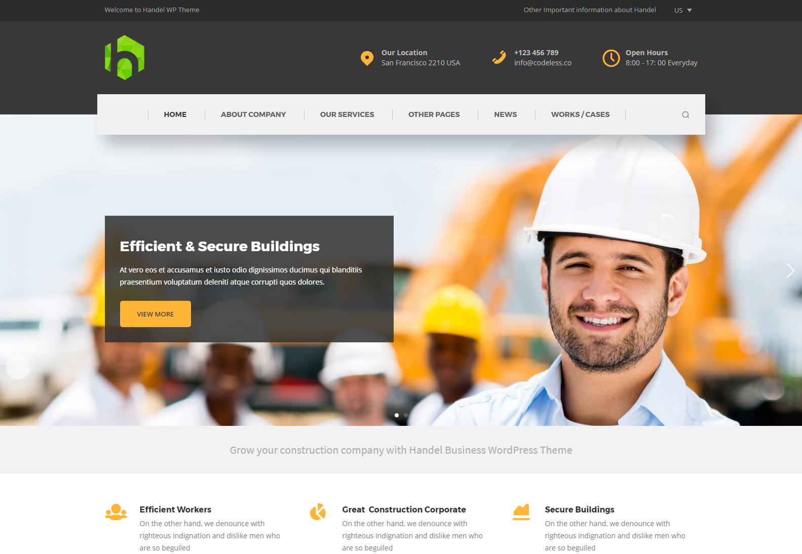 25 Best Construction Company WordPress Themes 2023