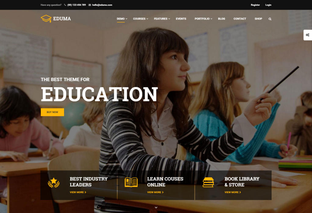 -1 Education WordPress Theme for 2016