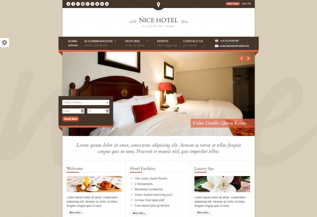 Nice Hotel A Luxury WP Theme