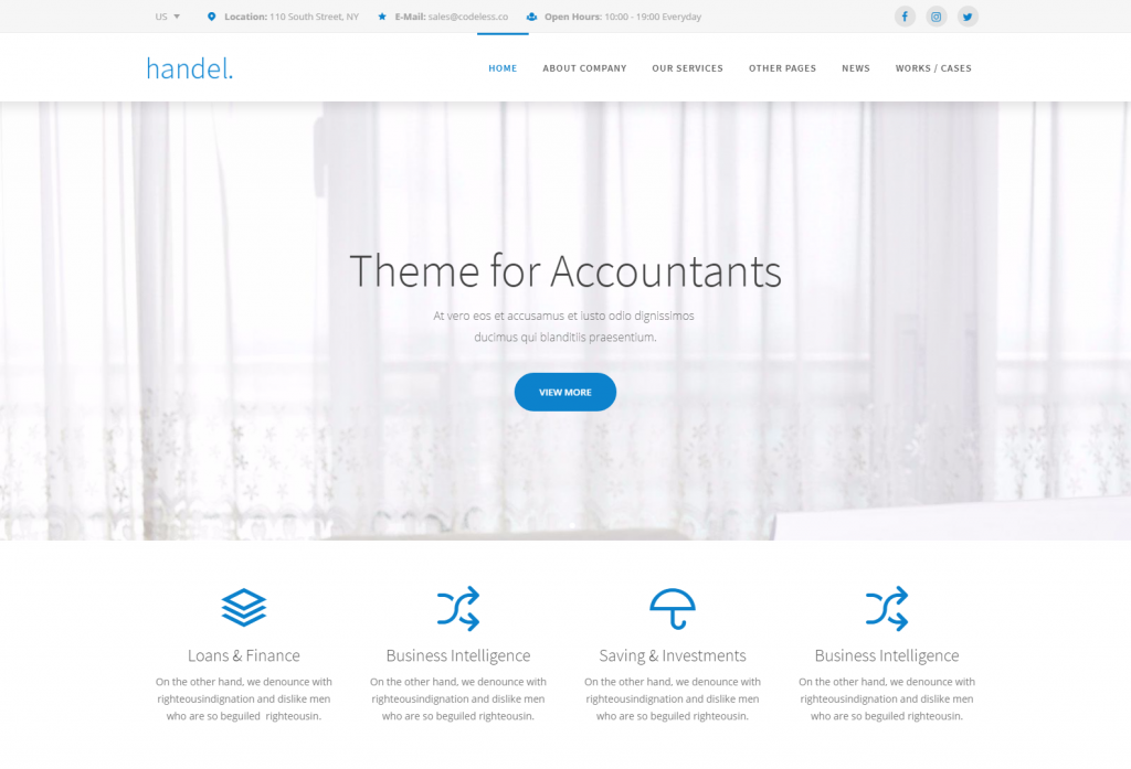 Handel Finance – Responsive Multi Purpose Business WordPress Theme – Just another WordPress site