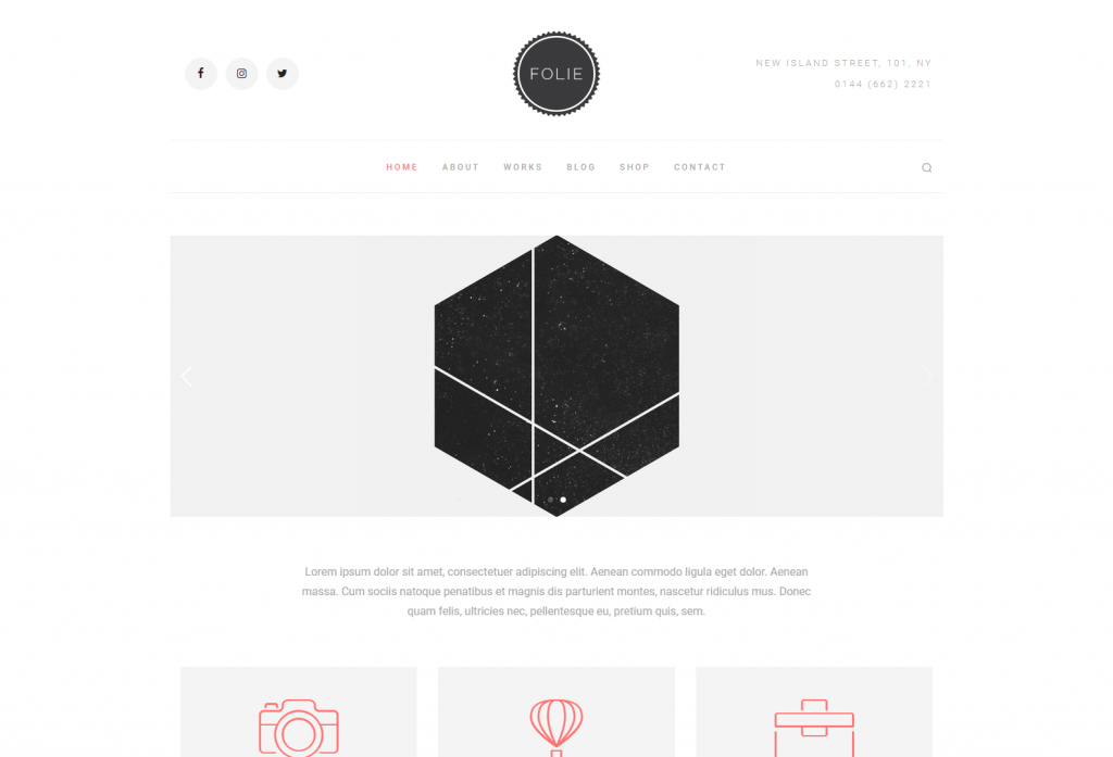 Folie – The Website Builder – Minimal Template – Just another WordPress site