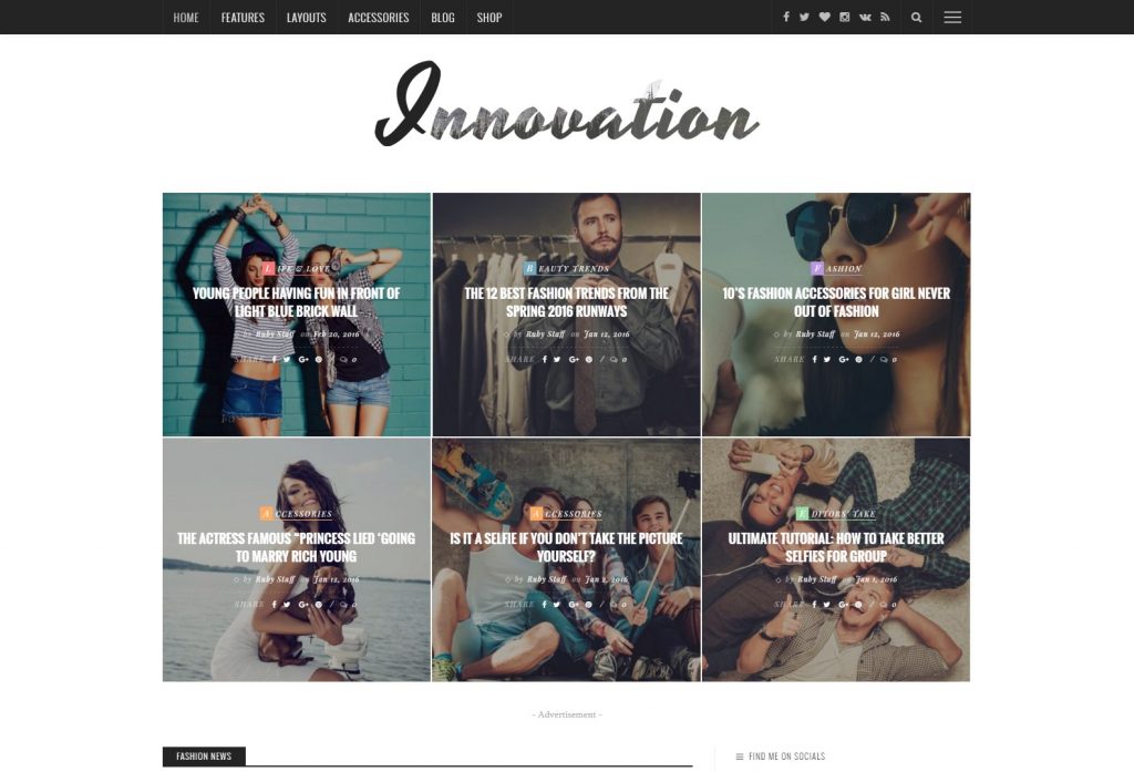 innovation blog magazine theme