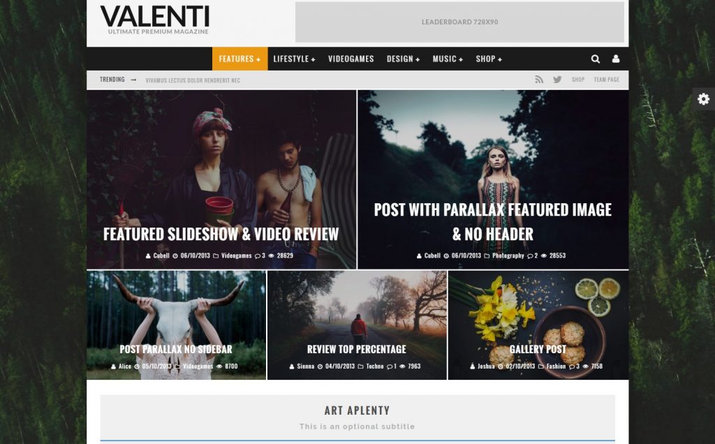 Valenti Blog & magazine theme