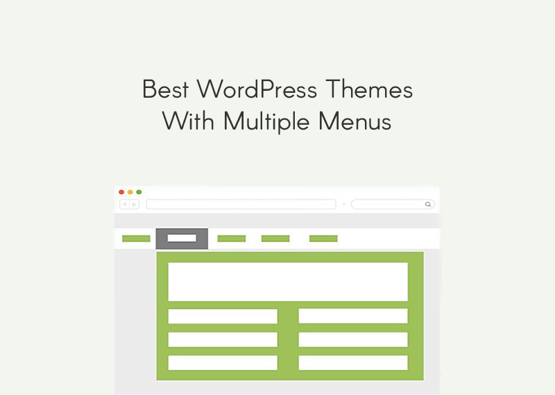 10+ Top WordPress Themes with Multiple Menus
