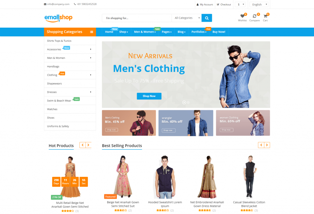 EmallShop – Responsive Multipurpose WooCommerce Theme