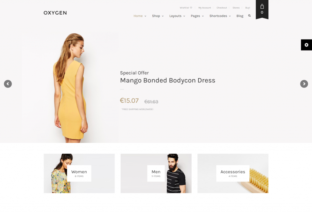 Oxygen WooCommerce WordPress Theme