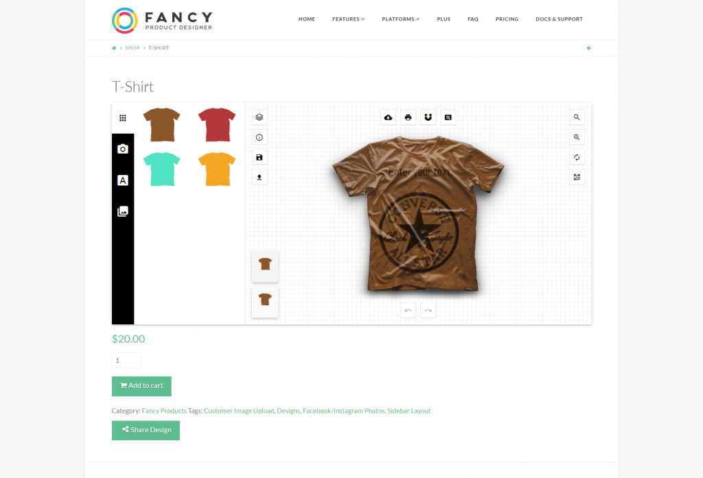T Shirt Fancy Product Designer