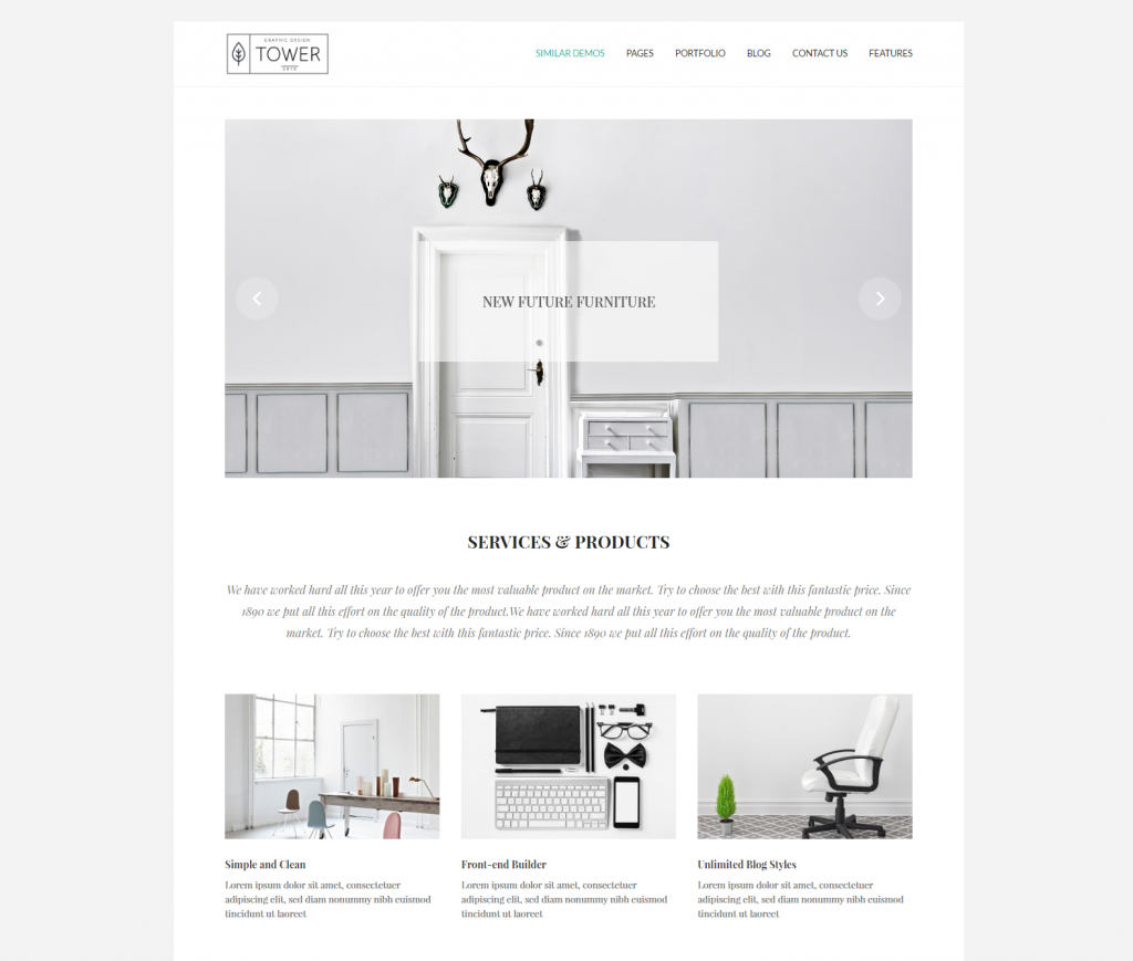 Tower – Minimal Multi Concept WordPress Theme Just another WordPress site