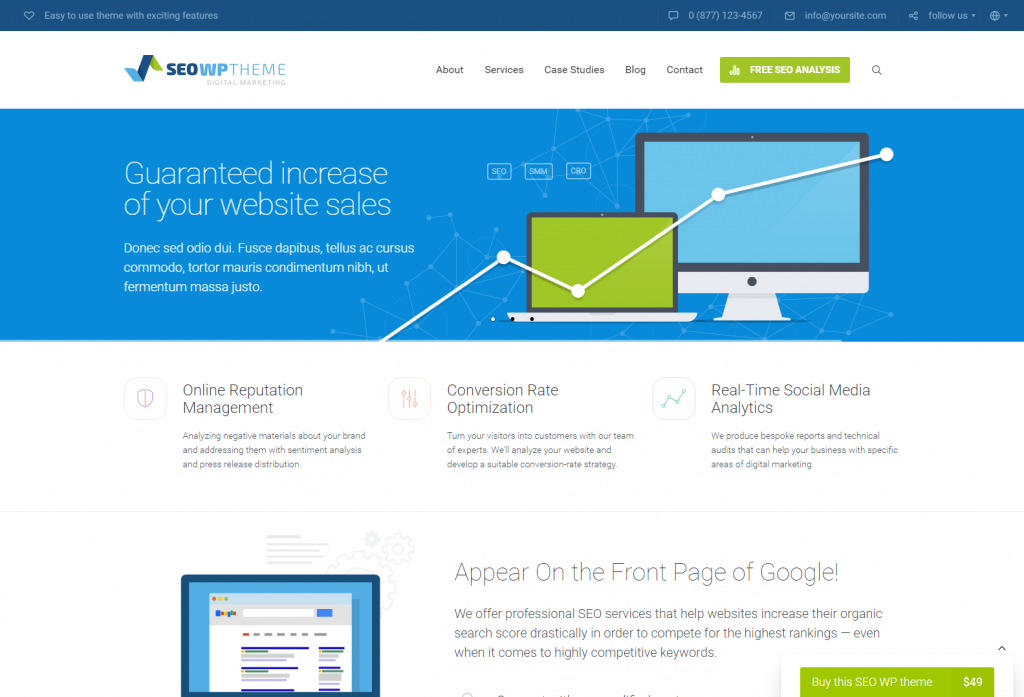 SEO WP Best Selling WP Theme for Online Marketing Experts