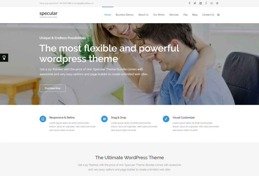 Specular Multipurpose WordPress Bundle Theme – Business Just another WordPress site