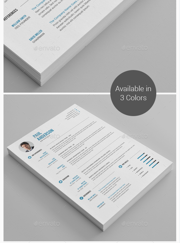 Clean Resume CV by th_studio GraphicRiver