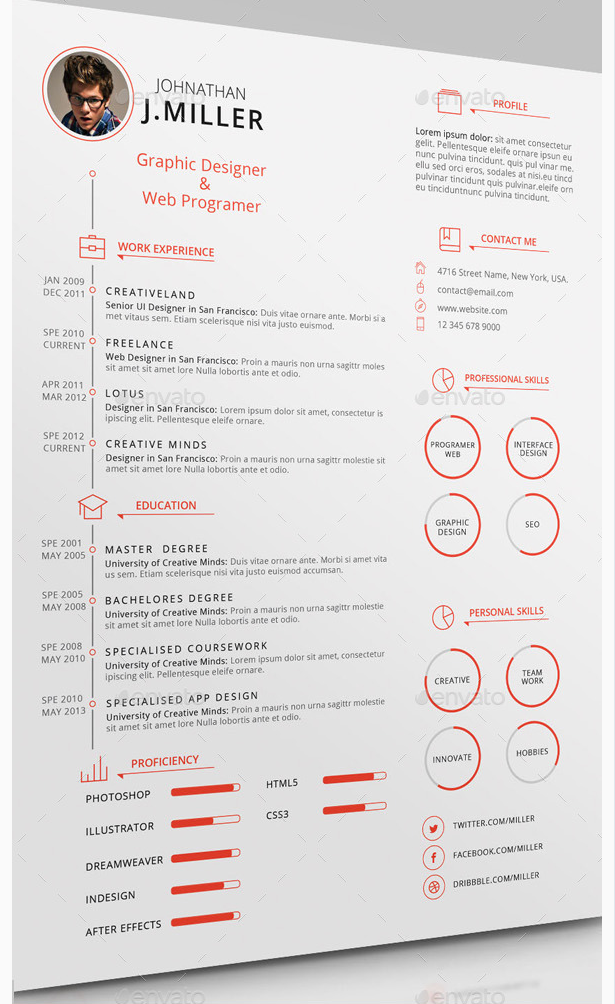 XX Clean Resume by CodePower GraphicRiver