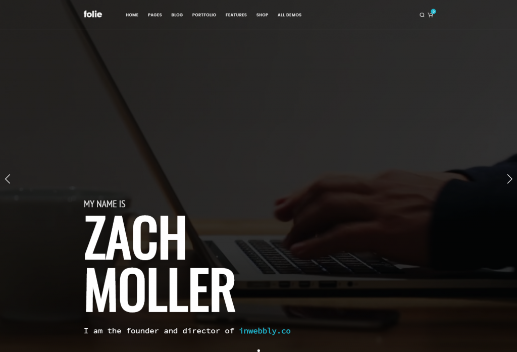 Portfolio Freelance – Folie – The Website Builder – Default Main
