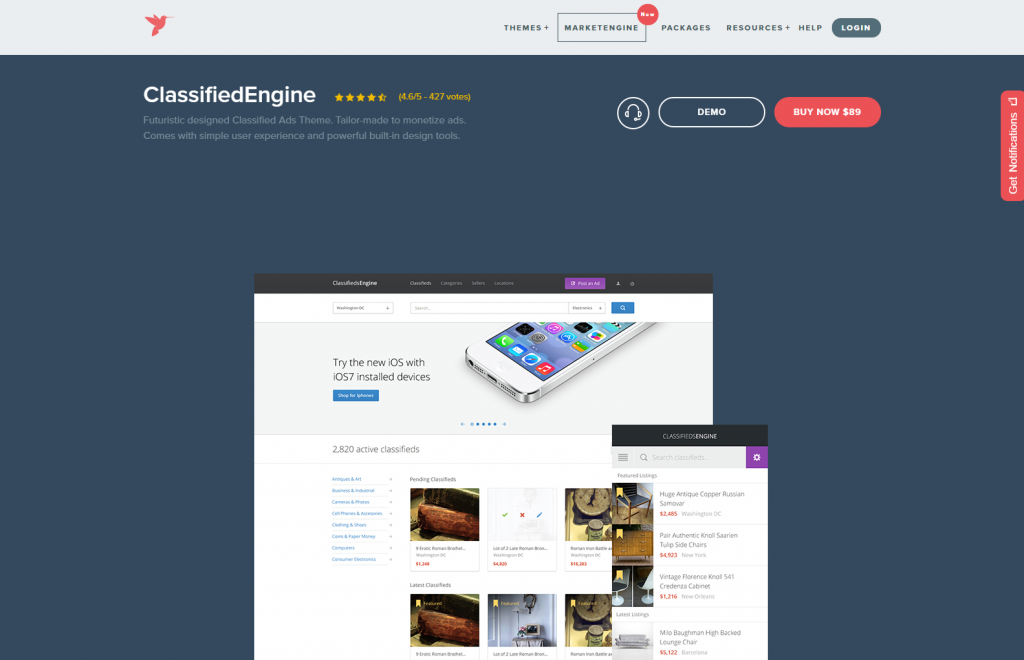 WordPress Classified Ads Theme Classified Software ClassifiedEngine
