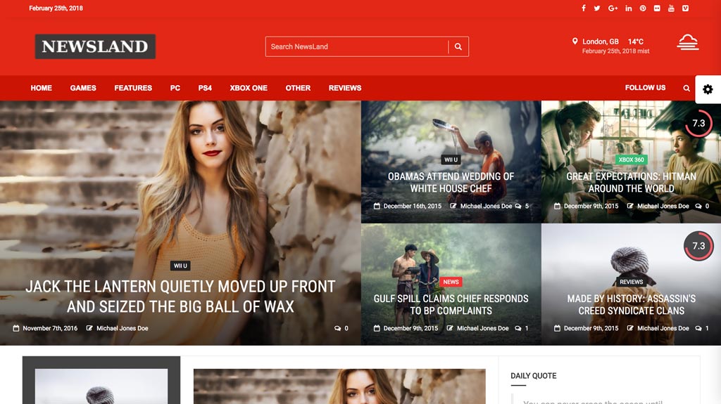 14+ Best Game Website Themes & Templates