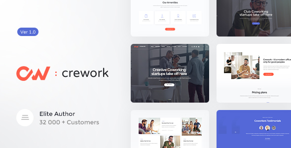 Crework - Coworking and Creative Space WordPress Theme