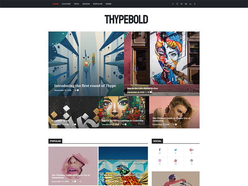 Thype - Multi-Concept Blog & Magazine WordPress Theme