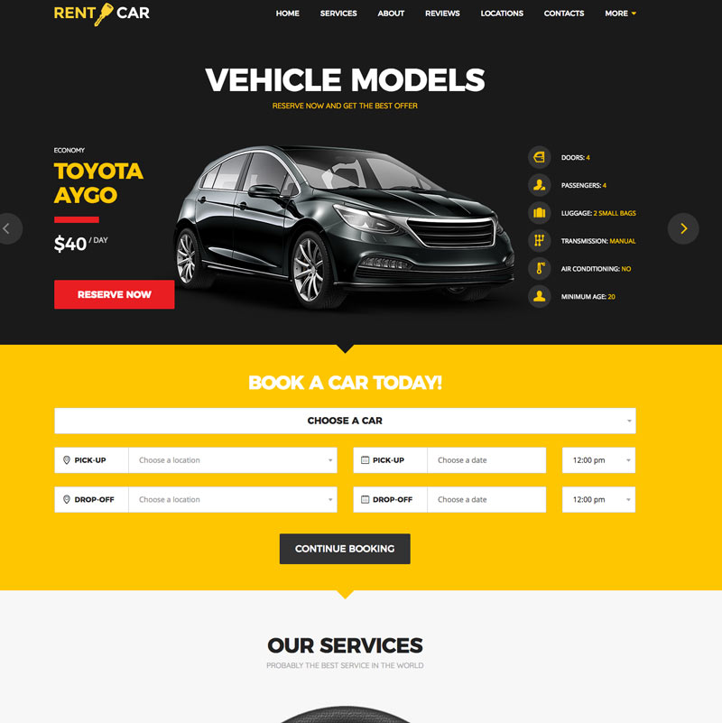 10+ Best Car Rental WordPress Themes of 2024