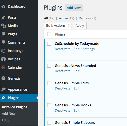 WordPress plugins