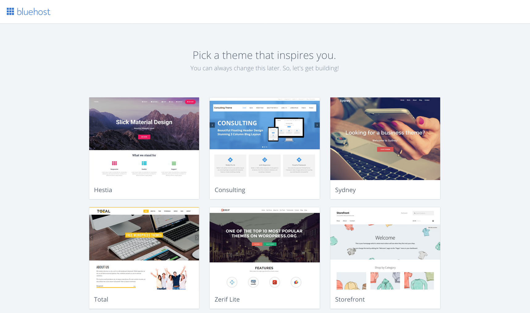 Pick WordPress theme for your blog