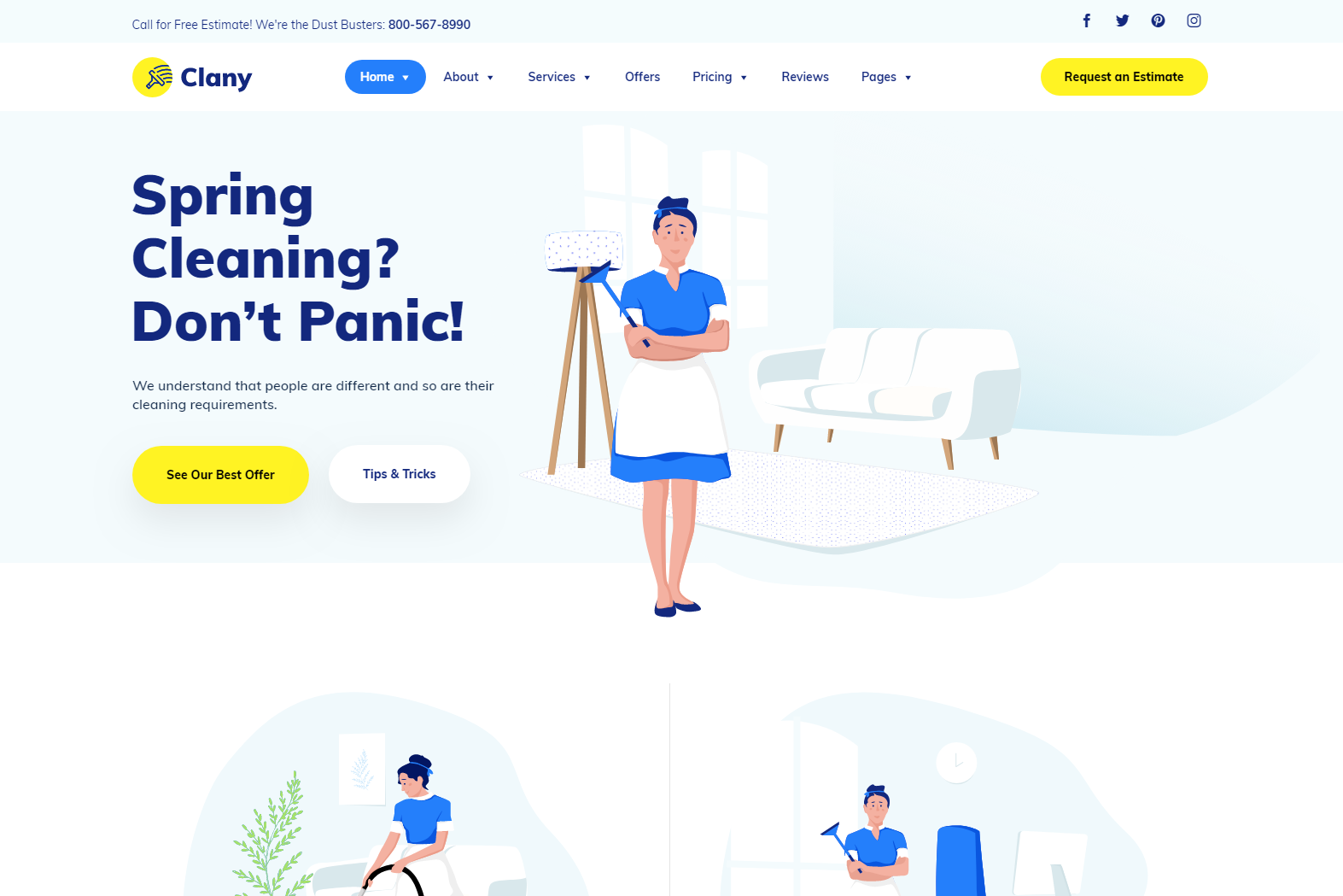 15+ Best Cleaning Company WordPress Themes 2022