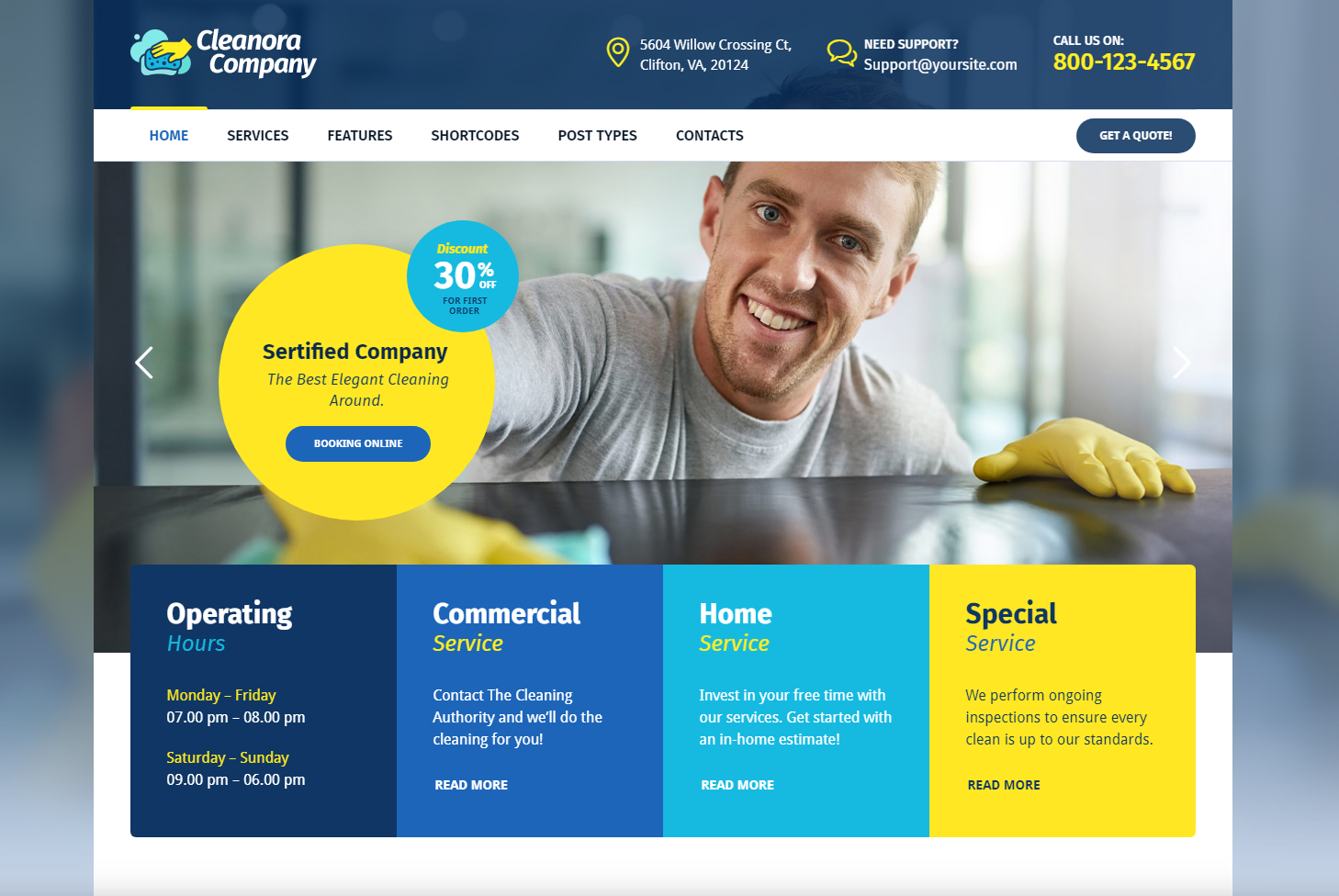 15+ Best Cleaning Company WordPress Themes 2023 - Codeless