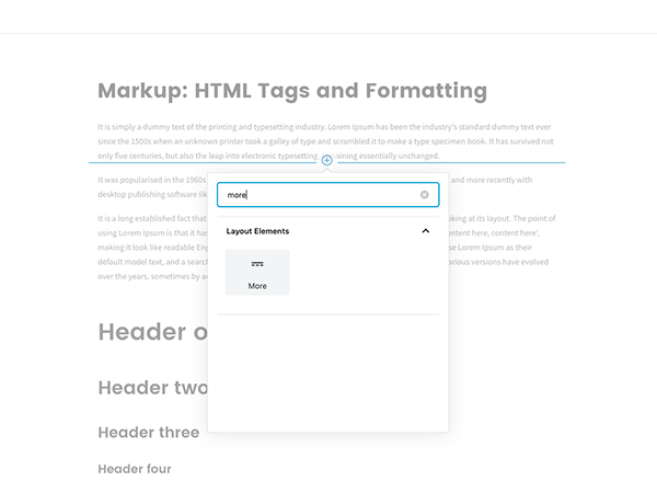 More Tag Gutenberg Continue Reading