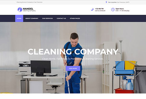 Handel Cleaning WordPress Theme