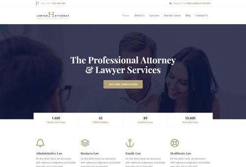 Handel Lawyer WordPress Theme