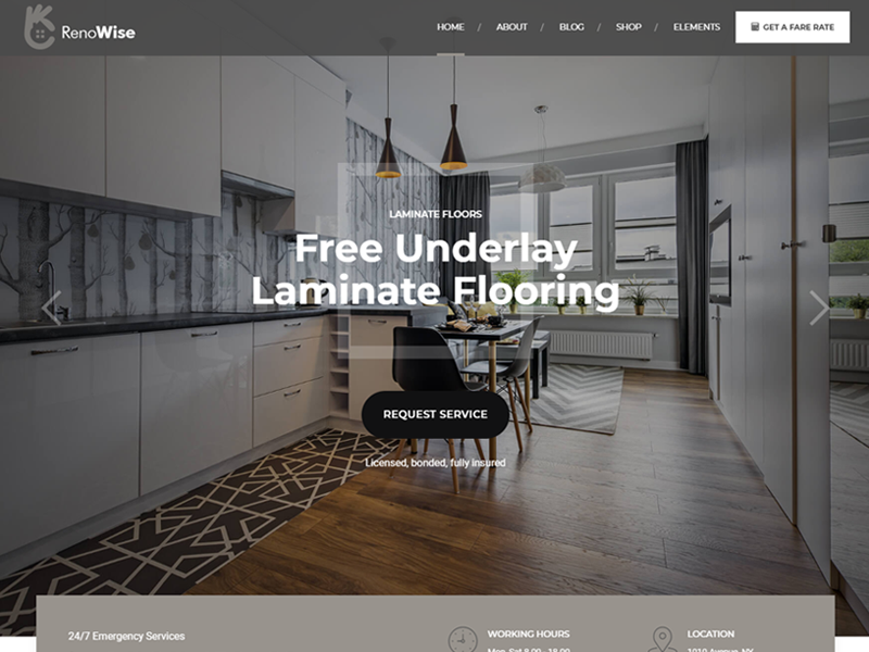 Best Renowise Construction Company WordPress Theme 