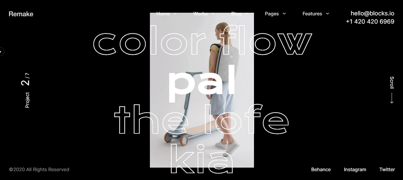Sleek Portfolio - WordPress theme
