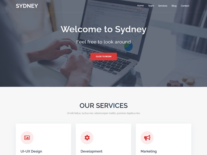 Sydney WordPress theme