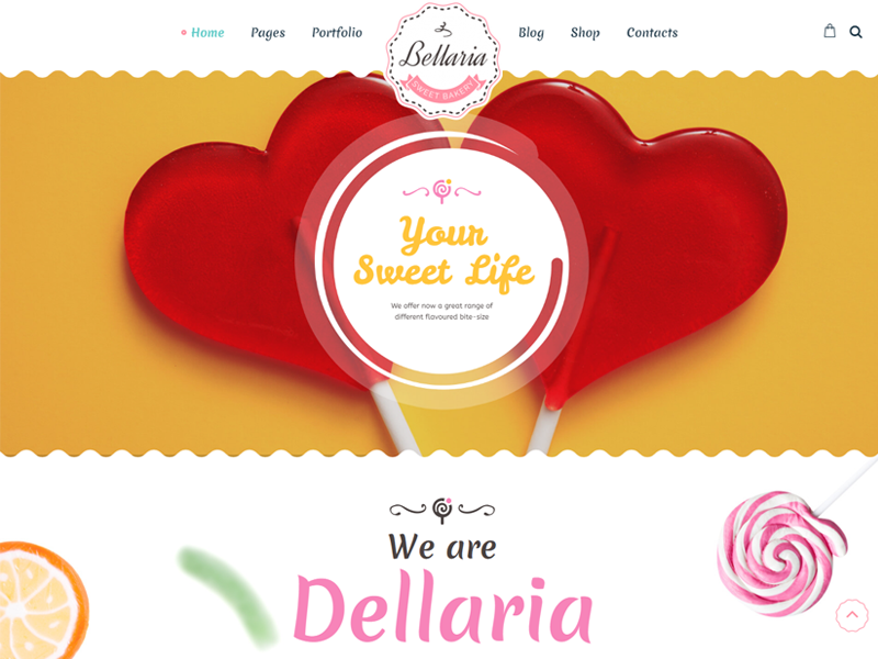 Bellaria WordPress Bakery Theme