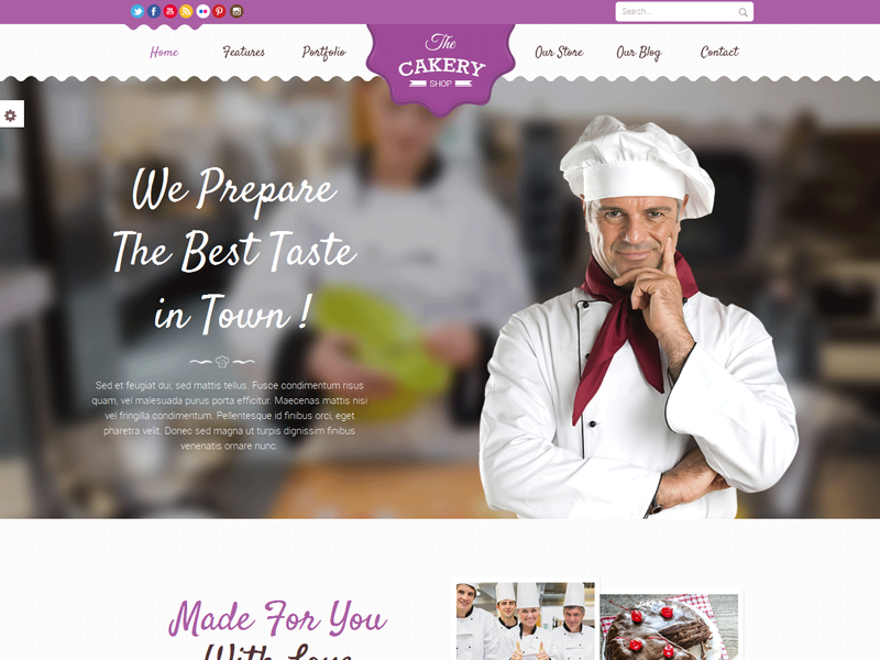 Cakeryshop Cake WordPress theme