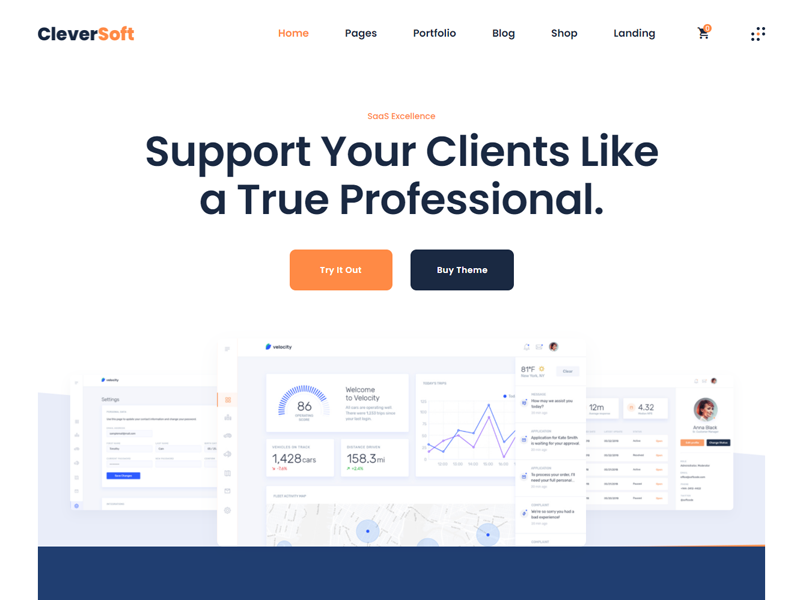 CleverSoft: WordPress SaaS template