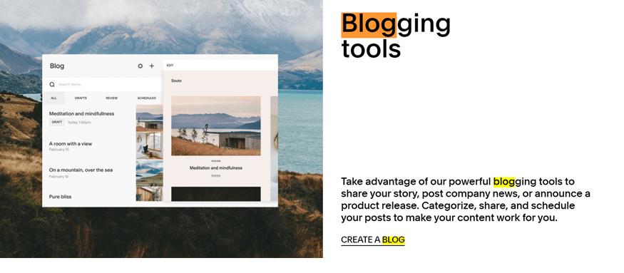 Squarespace Blogging