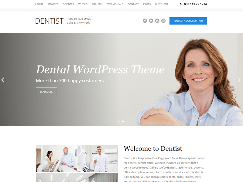 The-Dentist-Theme dental wordpress themes