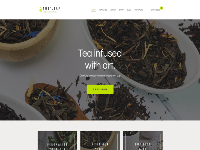 TheLeaf: WordPress Coffee themes