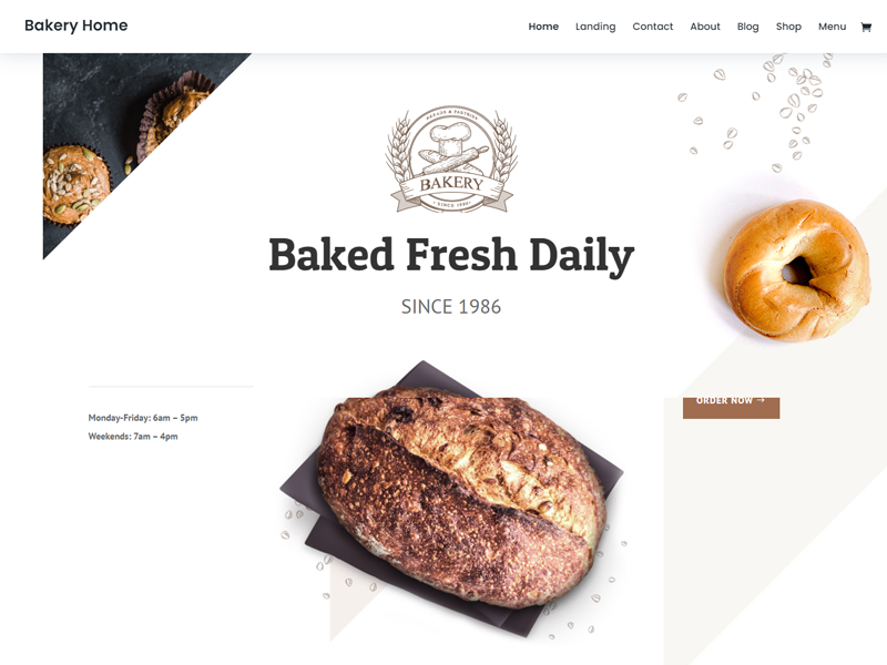 Divi: Best Bakery WordPress Themes