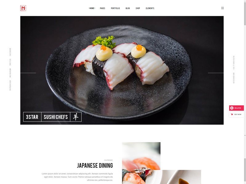 Nigiri: sushi WordPress theme