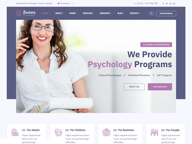 10 Best Therapist WordPress Themes 2025